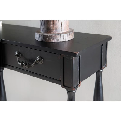 Spencer Spindle Console Table Black Crackle - Powell Company 7 Spencer Spindle Console Table Black Crackle - Powell Company - Image 5