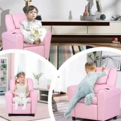 Costway Kids Recliner Armchair Children's Furniture Sofa Seat Couch Chair W/Cup Holder Pink 13 Costway Kids Recliner Armchair Children's Furniture Sofa Seat Couch Chair W/Cup Holder Pink -Furniture Shop GUEST 7b267182 d2cd 420e 9594 08589cfc1d16