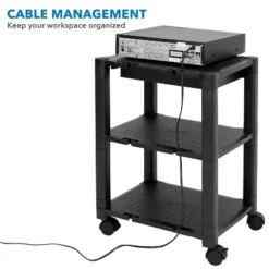 Mount-It! 3 Tier Mobile Printer Stand With Drawer | Height Adjustable Printer Cart With 4 Swivel Wheels And Cable Management | Rolling Printer Stand 12 Mount-It! 3 Tier Mobile Printer Stand With Drawer | Height Adjustable Printer Cart With 4 Swivel Wheels And Cable Management | Rolling Printer Stand -Furniture Shop GUEST 7b4f1cf5 2aa1 48d4 896d 5f521e5ef3a6