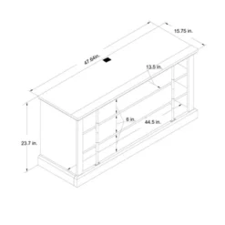 Hoffman Rustic TV Stand For TVs Up To 50" Black And Walnut - Room & Joy -Furniture Shop GUEST 7cc14889 e01b 429d 8dd5 d95d1955f4c7
