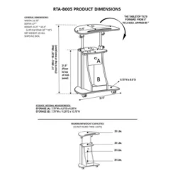 Rolling Adjustable Laptop Cart With Storage - Techni Mobili 14 Rolling Adjustable Laptop Cart With Storage - Techni Mobili -Furniture Shop GUEST 7d105667 6a5c 44fe b98d c6d1531e18da