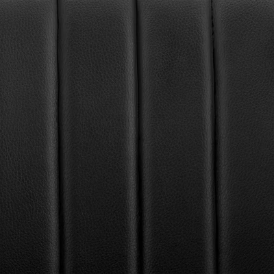 Brock Adjustable Counter Height Barstool With Faux Leather Seat Walnut Finish Back Steel Base - Armen Living 11 Brock Adjustable Counter Height Barstool With Faux Leather Seat Walnut Finish Back Steel Base - Armen Living - Image 9