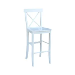 30" X-Back Counter Height Barstool White - International Concepts 15 30" X-Back Counter Height Barstool White - International Concepts -Furniture Shop GUEST 7f9635a5 588b 4314 8d65 bd92d748a3a3