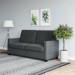 Queen Cassidy Sofa Sleeper Gray Velvet - Room & Joy -Furniture Shop GUEST 8246b8eb dc2f 4b58 b22d 2b85990edfcc