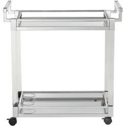 Studio 55D Rossi 32 3/4" Wide Clear Acrylic And Chrome Rolling Serving Bar Cart 12 Studio 55D Rossi 32 3/4" Wide Clear Acrylic And Chrome Rolling Serving Bar Cart -Furniture Shop GUEST 82501817 180d 48e6 a113 47dad5dc21f9