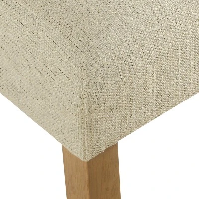 Marin Curved Back Dining Chair Stain Resistant Textured Linen - HomePop 9 Marin Curved Back Dining Chair Stain Resistant Textured Linen - HomePop - Image 7