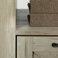 HOMCOM Farmhouse Side Table With 1 Drawer, 1 Open Shelf And Tabletop For Living Room, Set Of 2, Gray Oak -Furniture Shop GUEST 844d417b df09 444c 83f4 e1dd250ea7f1