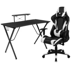 BlackArc Delta Gaming Setup: Reclining Chair With Lumbar Support & Headrest; Desk With Detachable Headphone Hook/Cupholder & Monitor Stand 29 BlackArc Delta Gaming Setup: Reclining Chair With Lumbar Support & Headrest; Desk With Detachable Headphone Hook/Cupholder & Monitor Stand -Furniture Shop GUEST 8578a611 c0fc 4078 b2cd 069f26ff35cf