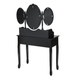 Tangkula Tri-Folding Mirror Vanity Makeup Set Dressing Table & Stool Unit W/ 7 Drawer -Furniture Shop GUEST 858b2b46 dfc1 4990 b687 dd11cb73a517