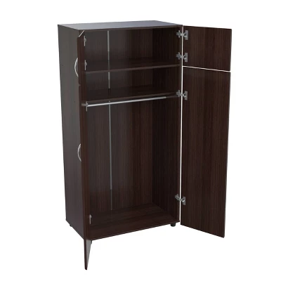 4 Door Wardrobe/Armoire Espresso - Inval 8 4 Door Wardrobe/Armoire Espresso - Inval - Image 6