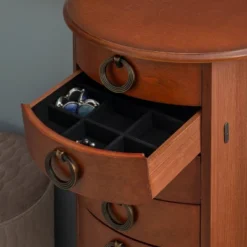 Raine Jewelry Armoire Cherry - Powell Company -Furniture Shop GUEST 88e24efc 1909 4b64 b10d 9c6ff2448589