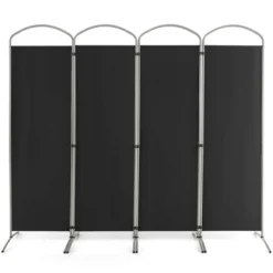 Costway 4 Panels Folding Room Divider 6 Ft Tall Fabric Privacy Screen Black/Brown/Grey/White 23 Costway 4 Panels Folding Room Divider 6 Ft Tall Fabric Privacy Screen Black/Brown/Grey/White -Furniture Shop GUEST 89ca69f2 88fd 4389 9b08 74d4e5e3a6f8
