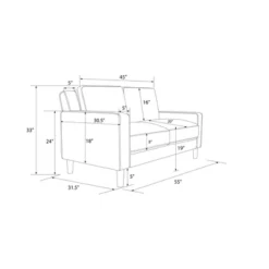 Taliyah Loveseat 2 Seater Sofa - Room & Joy -Furniture Shop GUEST 89e23aad d76a 4766 8f39 f77506472b32