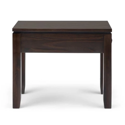 14" Essex Narrow Side Table Mahogany Brown - WyndenHall 8 14" Essex Narrow Side Table Mahogany Brown - WyndenHall - Image 6