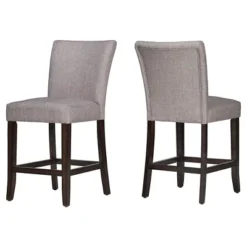 Set Of 2 24" Quinby Counter Height Barstools Wood - Inspire Q -Furniture Shop GUEST 8b2b4551 7354 4c3c 8f7e 57887863a53a