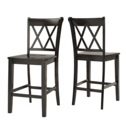 2pk 24" South Hill Double X Back Counter Height Barstools - Inspire Q -Furniture Shop GUEST 8b4b73f1 1b99 4a2a b87b fc25e784c365