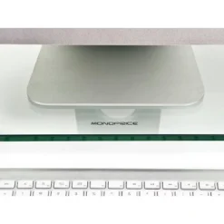 Monoprice Multimedia Desktop Stand 27.5" X 9.5" - Stand & Riser, Laptop Stand, Desktop TV Stand, Dual Monitors W/ Height Adjustable Legs - Workstream -Furniture Shop GUEST 8b68ef34 7b9f 4b28 a703 134307a00403