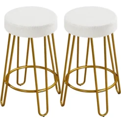 Yaheetech Set Of 2 Upholstered Velvet Counter Stools With Metal Legs 23 Yaheetech Set Of 2 Upholstered Velvet Counter Stools With Metal Legs -Furniture Shop GUEST 8c7027a2 0453 4426 b41c 549d30a79d33
