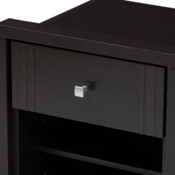 Danette Modern And Contemporary Finished 1 Drawer Nightstand Dark Brown - Baxton Studio -Furniture Shop GUEST 8c936bea 157e 4526 b4d1 2113d79ff45d