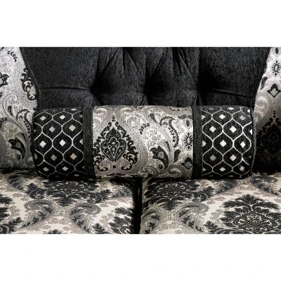 Sunnyslope Button Tufted Loveseat Black - Furniture Of America 11 Sunnyslope Button Tufted Loveseat Black - Furniture Of America - Image 9