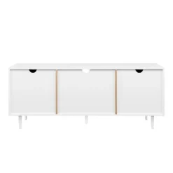 Modern 2 Door TV Stand For TVs Up To 65" Solid White/Coastal Oak/White - Saracina Home 14 Modern 2 Door TV Stand For TVs Up To 65" Solid White/Coastal Oak/White - Saracina Home -Furniture Shop GUEST 8d6299a7 77ec 4747 bf51 2c259129aef5