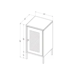 Kodali Nightstand Metal Mesh White - South Shore -Furniture Shop GUEST 8e1a5ac0 3b81 4dd1 a68c ec799779e2b1