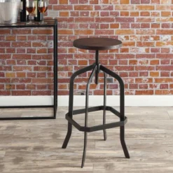 Court Adjustable Backless Barstool Brown - Picket House Furnishings -Furniture Shop GUEST 8e7fe778 6b25 412e 824a 8de2a547b08b