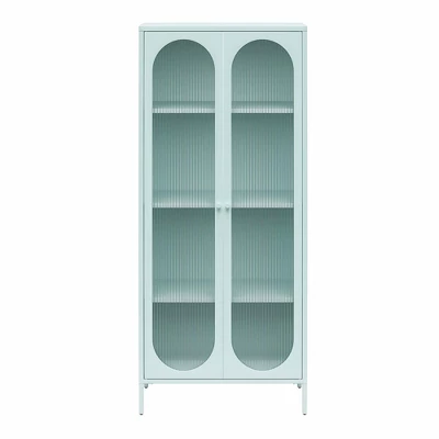 Luna Tall 2 Door Accent Cabinet With Fluted Glass - Mr. Kate 13 Luna Tall 2 Door Accent Cabinet With Fluted Glass - Mr. Kate - Image 11