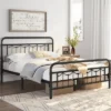 Yaheetech Metal Platform Bed Frame With Vintage Headboard And Footboard 2 Yaheetech Metal Platform Bed Frame With Vintage Headboard And Footboard -Furniture Shop GUEST 90356ff8 ac5a 4466 8efa 5c115c76b3cb