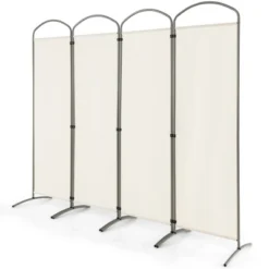 Costway 4 Panels Folding Room Divider 6 Ft Tall Fabric Privacy Screen Black/Brown/Grey/White 27 Costway 4 Panels Folding Room Divider 6 Ft Tall Fabric Privacy Screen Black/Brown/Grey/White -Furniture Shop GUEST 906e721d 12a8 4ea6 9bbb 37f65669c10d