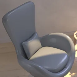 Merrick Lane High-Back Egg Style Lounge Chair With 360° Swivel Metal Base -Furniture Shop GUEST 933ddafb 7f71 4b5a a0d4 44f32eb38cfa