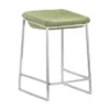 24" Set Of 2 Contemporary Sleek Modern Counter Height Barstools Green - ZM Home -Furniture Shop GUEST 93c45de2 9186 4017 a9b8 f6473bf07b9e