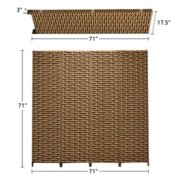 Costway 4 Panel Fiber Privacy Partition Screen Folding Room Divider Weave 6FT Tall 13 Costway 4 Panel Fiber Privacy Partition Screen Folding Room Divider Weave 6FT Tall -Furniture Shop GUEST 95323eaa 153b 4562 9878 4ff24b5e07a7