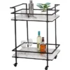 Honey-Can-Do 2 Tier Bar Cart Faux Marble -Furniture Shop GUEST 961abd37 9cf9 4126 a821 b580ff49e80e