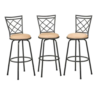 Set Of 3 Avery Adjustable Metal Barstool - Buylateral 4 Set Of 3 Avery Adjustable Metal Barstool - Buylateral - Image 2