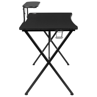 BlackArc Delta Gaming Setup: Reclining Chair With Lumbar Support & Headrest; Desk With Detachable Headphone Hook/Cupholder & Monitor Stand 4 BlackArc Delta Gaming Setup: Reclining Chair With Lumbar Support & Headrest; Desk With Detachable Headphone Hook/Cupholder & Monitor Stand - Image 2