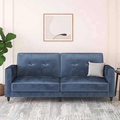 Eliza Pin Tufted Futon - Room & Joy 4 Eliza Pin Tufted Futon - Room & Joy - Image 2