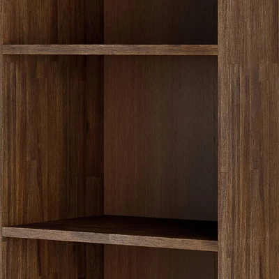 70" Wright Bookcase With Storage Rustic Natural Aged Brown-WyndenHall 9 70" Wright Bookcase With Storage Rustic Natural Aged Brown-WyndenHall - Image 7