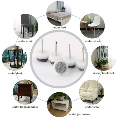 Unique Bargains Nail On Felt Furniture Table Chair Leg Pads 27mm/1" Pack Of 30 6 Unique Bargains Nail On Felt Furniture Table Chair Leg Pads 27mm/1" Pack Of 30 - Image 4