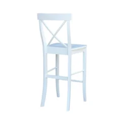 30" X-Back Counter Height Barstool White - International Concepts 16 30" X-Back Counter Height Barstool White - International Concepts -Furniture Shop GUEST 99b53448 3f3f 4f52 ab65 8d5cbe36e59f
