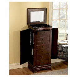 Josette Jewelry Armoire Cherry - Powell Company -Furniture Shop GUEST 9b543b78 e876 4ba2 b1ba eddbef8b4f44
