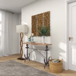 Coastal Anchor Metal Console Table Brown - Olivia & May -Furniture Shop GUEST 9cb6b48b 8472 4003 bb8e c1116e04c736