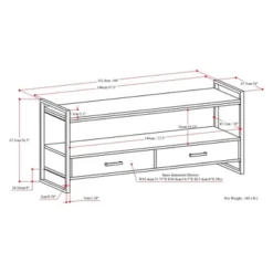 Lawson Solid Mango Wood TV Stand For TVs Up To 66" Natural - WyndenHall -Furniture Shop GUEST 9d0dc75b a4a6 470c 9fcd b0b94c9190ca