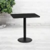 Flash Furniture 24'' X 30'' Rectangular Black Laminate Table Top With 18'' Round Table Height Base -Furniture Shop GUEST 9d69b204 71e2 4951 8119 241850616615