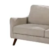 Fabric Upholstered Sofa With Tapered Angled Legs Beige - Benzara -Furniture Shop GUEST 9dfa7504 6249 4179 ba78 a27f41affe0d