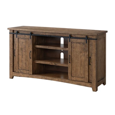 Chesapeake Solid Wood TV Stand Natural Brown Finish - Martin Svensson Home 7 Chesapeake Solid Wood TV Stand Natural Brown Finish - Martin Svensson Home - Image 5