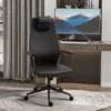 Vinsetto High-Back Executive Office Chair, Ergonomic Leather Computer Desk Chair With Adjustable Height, Headrest And 360 Swivel Wheels, Deep Gray 1 Vinsetto High-Back Executive Office Chair, Ergonomic Leather Computer Desk Chair With Adjustable Height, Headrest And 360 Swivel Wheels, Deep Gray -Furniture Shop GUEST 9f2baaf5 0f69 4adc 8787 203eb8be564c
