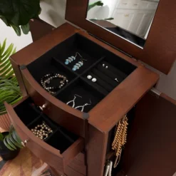 Francesca Jewelry Armoire Merlot Brown - Powell Company -Furniture Shop GUEST 9f9ed97f 57c4 4b6a 9334 db6c0dbb3f3a