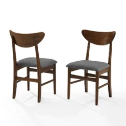Set Of 2 Landon Wood Dining Chairs With Upholstered Seat - Crosley 23 Set Of 2 Landon Wood Dining Chairs With Upholstered Seat - Crosley -Furniture Shop GUEST a0000f7d 5f42 4e1b bf96 8174ab37bbd4