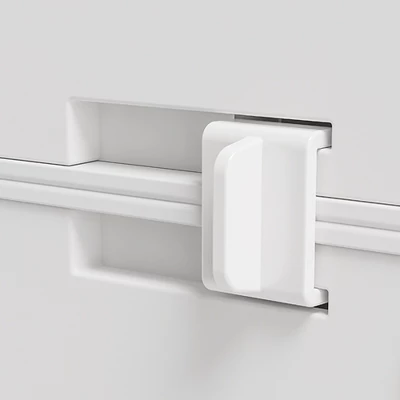 HOMCOM Portable Wardrobe Closet, Folding Bedroom Armoire, Clothes Storage Organizer With Cube Compartments, Hanging Rod, Magnet Doors, White 7 HOMCOM Portable Wardrobe Closet, Folding Bedroom Armoire, Clothes Storage Organizer With Cube Compartments, Hanging Rod, Magnet Doors, White - Image 5